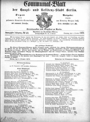 1879,40: No. 40, 5. Oktober 1879