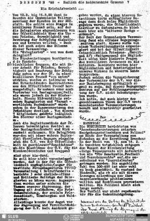 Dresden ´88 - endlich die heißersehnte Ökumene? : ein Erlebnisbericht