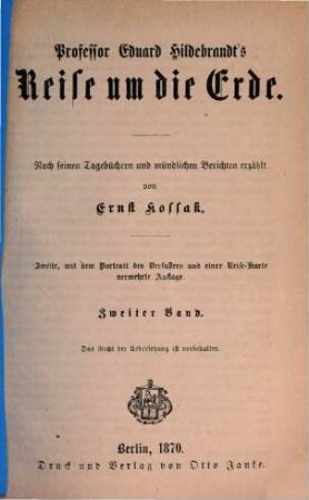 Professor Eduard Hildebrandt's Reise um die Erde, 2