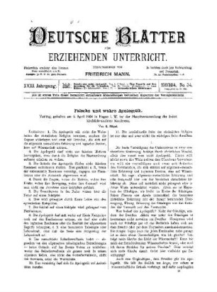 Falsche und wahre Apologetik