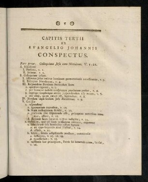5-6, Capitis tertii ex Evangelio Johannis Conspectus.