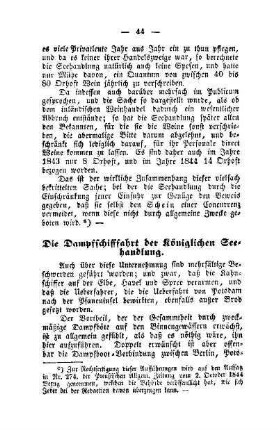 Die Dampfschiffahrt der Königlichen Seehandlung