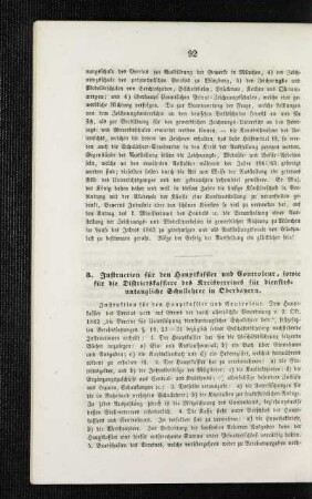 Instruction für den Hauptkassier und Controleur, sowie für die Districtskassiere des Kreisvereins für dienstesuntaugliche Schullehrer in Oberbayern