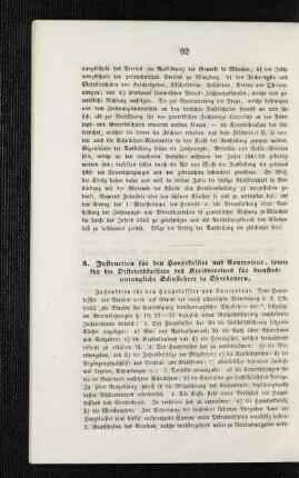 Instruction für den Hauptkassier und Controleur, sowie für die Districtskassiere des Kreisvereins für dienstesuntaugliche Schullehrer in Oberbayern