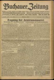 Buchauer Zeitung Volksblatt vom Federsee : Amtsblatt für die städt. Behörden Buchaus