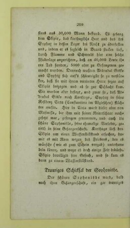 Trauriges Schicksal der Sophonisbe