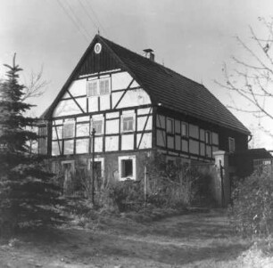 Colmnitz (Klingenberg-Colmnitz), Siedlung Zur Folge, Nr. 6. Wohnhaus. Straßenansicht
