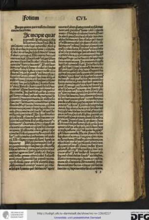 Incipit quarta pars misse de communicatione sacerdotis.