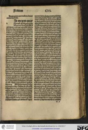 Incipit quarta pars misse de communicatione sacerdotis.