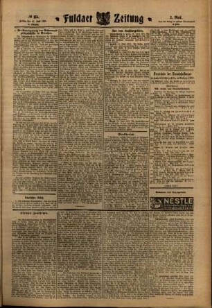 Zweite Ausgabe vom Freitag, den 17. Juni 1910.