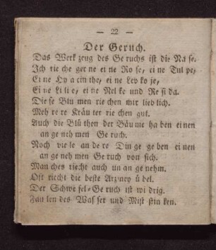 Der Geruch.