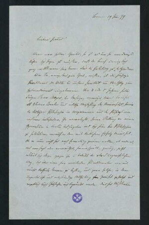Brief vom 19. Juni 1879