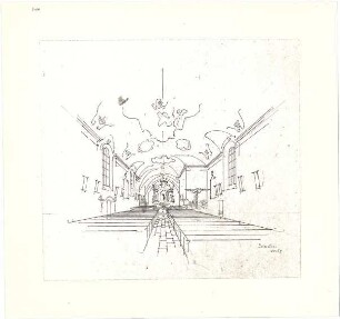 Döllgast, Hans; Strass bei Neuburg (Bayern); Kath. Pfarrkirche, Erweiterung - Innenraum (Perspektive)