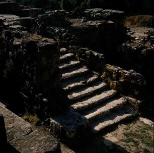 Agia Triada. Minoischer Palast : Kreta, Agia Triada. Minoischer Palast. Treppenhaus im Mitteltrakt