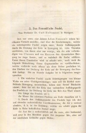 Das Foucault'schen Pendel