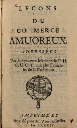 Leçons du commerce amoureux