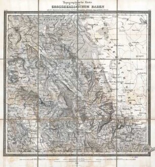 Topographische Karte über das Großherzogthum Baden. Sect.XI.7., Bl. 46 Pfullendorf