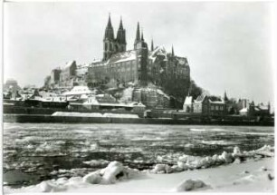 Meißen. Albrechtsburg und Dom im Winter