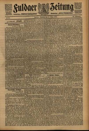 Zweite Ausgabe vom Samstag, den 21. März 1908.