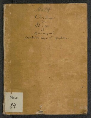 Universitätsbibliothek Marburg Ms. 84: Ovidius - Ps.-Ovidius