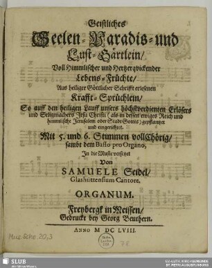 Band VII. = Organum.