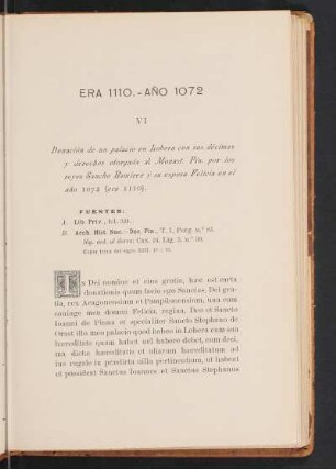 Era 1110. - Año 1072
