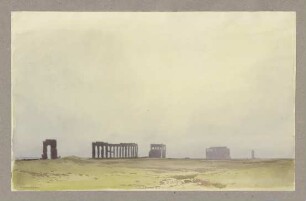 Ruinen eines Aquädukt in der Campagna Romana