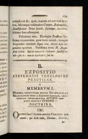 159-189, B. Expositio Systematis Theologiae ...