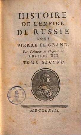 Histoire De L'Empire De Russie Sous Pierre Le Grand, 2