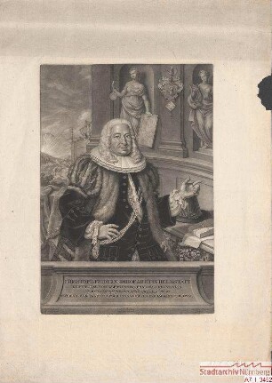 Christof Friedrich (II.) Imhoff, Ratsherr und Rugsherr (?); geb. 12. März 1696; gest. 24. März 1750