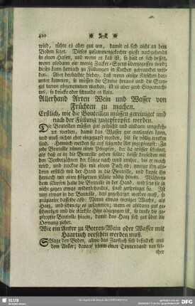 Allerhand Arten Wein und Wasser von Früchten zu machen
