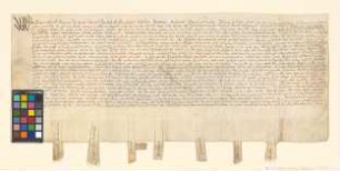 Altmärkische und prignitzsche Städte verschreiben sich Balthasar von Warnstedt auf Wustrow über 3.000 Taler.