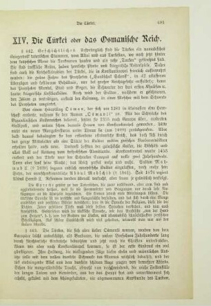 XIV. Die Türkei oder das Osmanische Reich