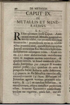 Caput IX. De Metallis Et Mineralibus.