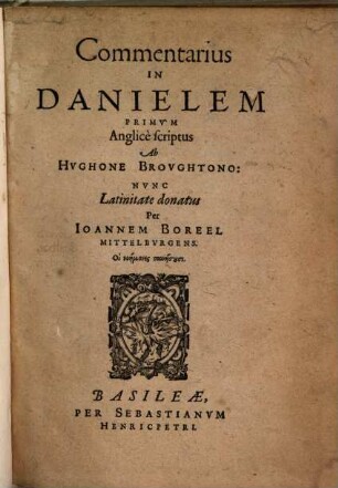 Commentarius In Danielem
