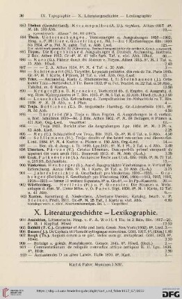 X. Literaturgeschichte - Lexikographie (Nr.904-998)