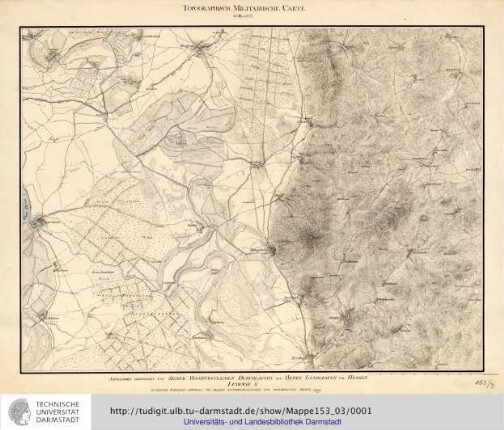 Topographisch-militairische Carte. 2tes Bl.