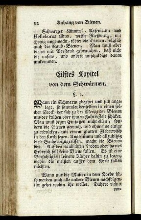Eilftes Kapitel von den Schwärmen.