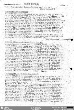 Permanenter Kriegszustand
