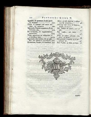 Plutarchi Liber V.