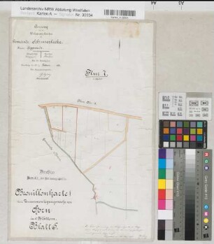 Horn (Erwitte), Zusammenlegung Horn, Brouillonkarte I Schmerlecke Flur 7