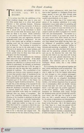 26.1905 =Nr. 101: The Royal Academy Exhibition, 1905
