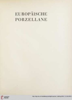 Europäische Porzellane (Nr. 55-127)