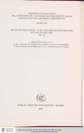 Geschichte auf der langen Bank : die Kommissionen des Reichshofrats unter Kaiser Maximilian II. (1564 - 1576)