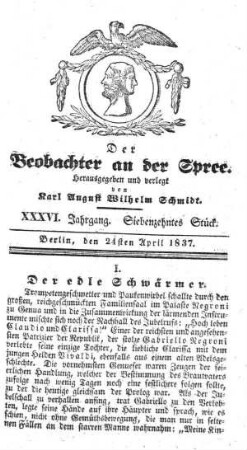 17. Stueck, 24. April 1837