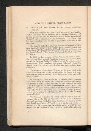 Part III. Political organization
