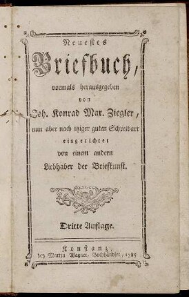 Neuestes Briefbuch