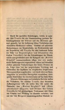 Ein Beitrag zur Pathologie des Herzens