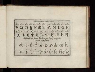 Alphabetvm Saracenorvm. - Alphabetu[m] ex septem Tabulis æneis Eugub¨y iampridem repertis congestum.
