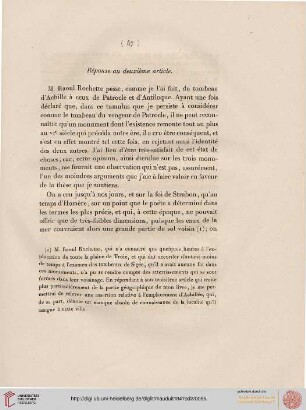 Réponse au deuxième article